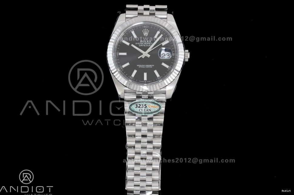 41 Bracelet 1:1 Clean Jubilee Dial 126334 (72 904L Edition Hours SH3235 Power Reserve) Black DateJust Best on Steel 0207
